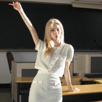 小香风连衣裙两件套装上衣搭配半身裙气质小个子穿搭一整套女夏季